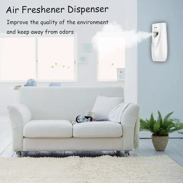 Alt view image 2 of 6 - Automatic Air Freshener Dispenser, Wall Mounted/Standing Air Freshener Spray Dispenser, Aerosol Fragrance Dispenser is Suitable for Hotel, Bedroom, Bathroom,Office, Commercial Place