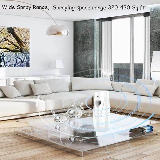 Alt view image 5 of 6 - Automatic Air Freshener Dispenser, Wall Mounted/Standing Air Freshener Spray Dispenser, Aerosol Fragrance Dispenser is Suitable for Hotel, Bedroom, Bathroom,Office, Commercial Place