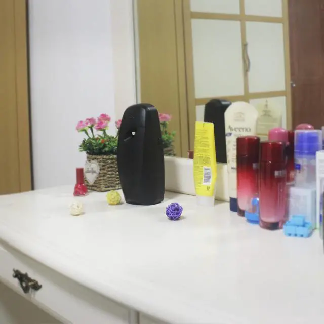 Alt view image 3 of 7 - Automatic Air Freshener Spray Dispenser (2-Pack) ,Free Standing or Wall Mounted Automatic Aerosol Spray Dispenser Adjustable Aromatherapy Machines for Bedrooms, Bathrooms,Offices, Hotels (Black)