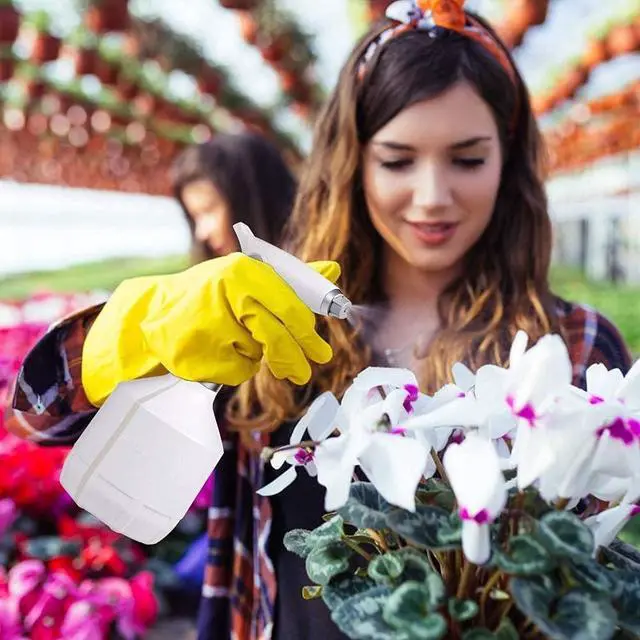 Alt view image 7 of 7 - Automatic Spray Bottle Electric Watering Can Adjustable Water Sprayer Mist to Straight -White