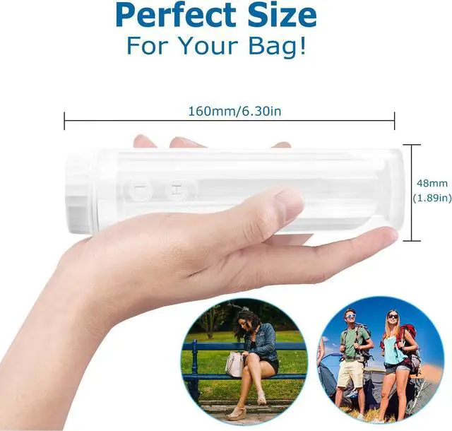 Alt view image 6 of 7 - Portable Travel Bidet by GUSTYLE, IPX6 Waterproof Electric Bidet Sprayer with Automatic Decompression Film and Nozzle 180 Degree Adjustment Perfect for Baby Wash, Personal Care, Disability, Traveling,