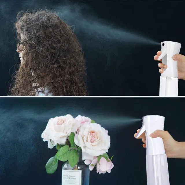 Alt view image 5 of 5 - Continuous Hair Plant Mister Spray Bottle Fine Empty Small Mist Spray Bottles Mist Sprayer Water Alcohol Cleaning Spray Mist Bottle for Curly Hair Styling Products,Plants, 160ml(Clear)