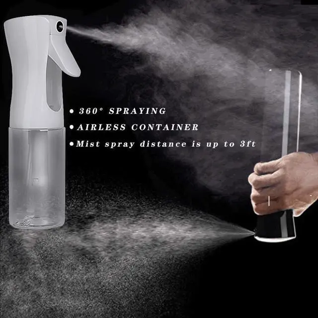Alt view image 3 of 5 - Continuous Hair Plant Mister Spray Bottle Fine Empty Small Mist Spray Bottles Mist Sprayer Water Alcohol Cleaning Spray Mist Bottle for Curly Hair Styling Products,Plants, 160ml(Clear)