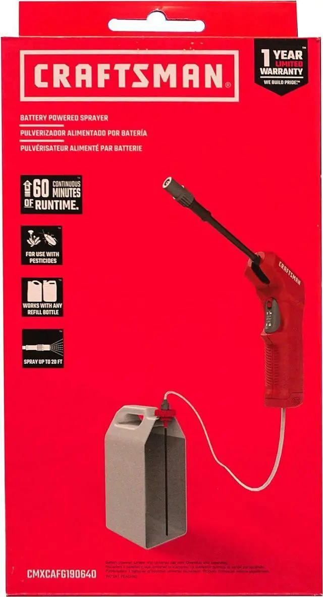 Alt view image 5 of 6 - CRAFTSMAN Battery Powered Sprayer Wand (CMXCAFG190640)