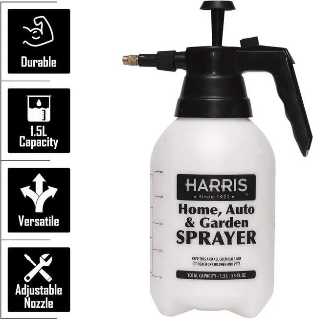 Alt view image 3 of 7 - HARRIS Continuous Hand Pump Pressure Sprayer for Home, Lawn, Garden, Car Detailing and More, 1.5L