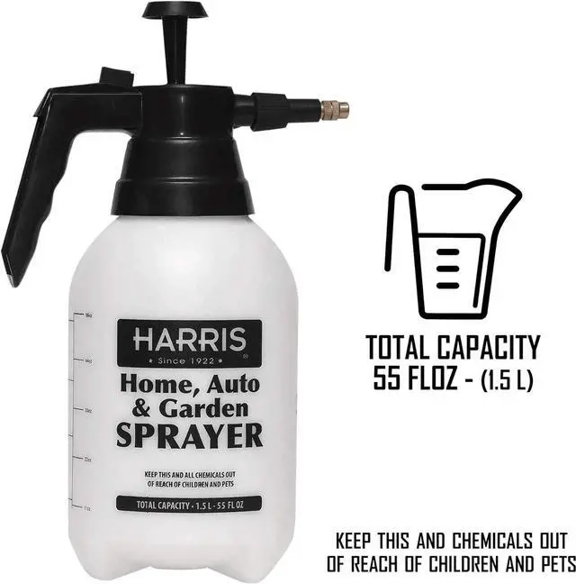 Alt view image 2 of 7 - HARRIS Continuous Hand Pump Pressure Sprayer for Home, Lawn, Garden, Car Detailing and More, 1.5L