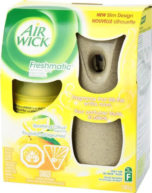 Alt view image 3 of 5 - AirWick Freshmatic Air Freshener, Sparkling Citrus Fragrance With Naturally Infused Esssential Oils, 1 Device + 1 Refill