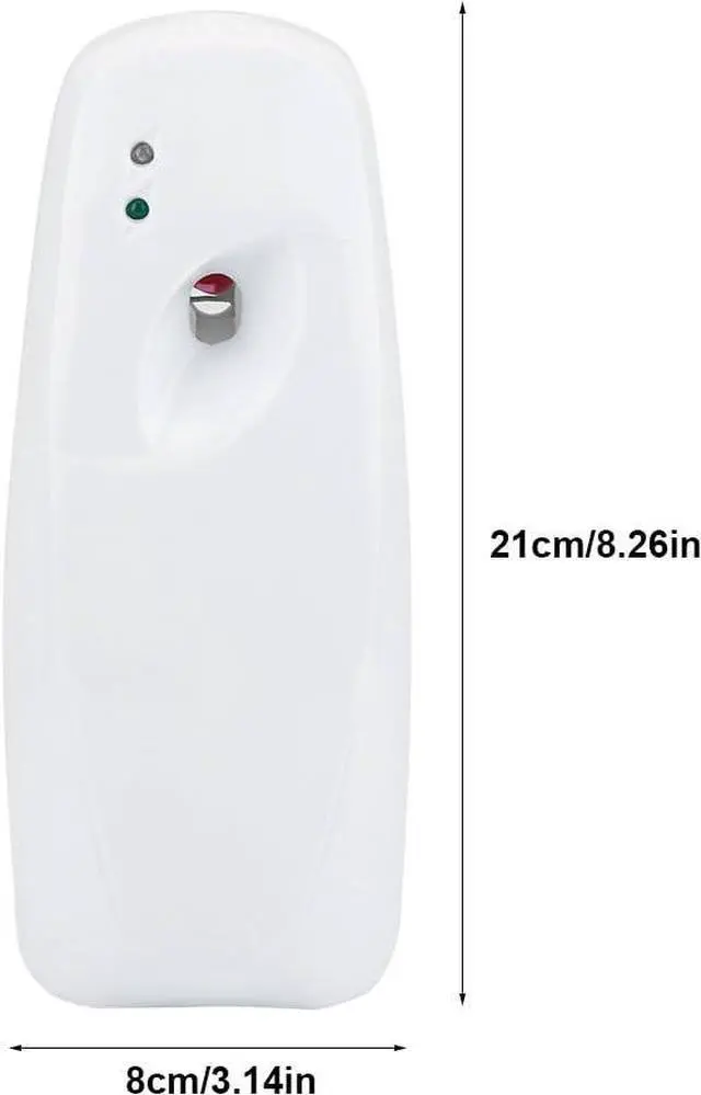 Alt view image 5 of 5 - Air Freshener Spray Dispenser, Home Indoor Wall-Mounted Automatic Adjustable Fragrance Aerosol Spray Dispenser White 300mL Capacity for Home Bathroom Livingroom Hotel