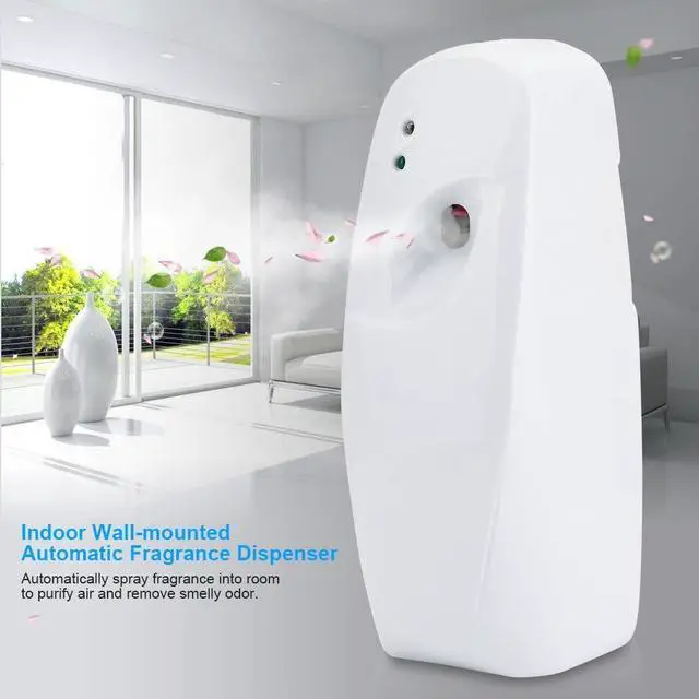 Alt view image 2 of 5 - Air Freshener Spray Dispenser, Home Indoor Wall-Mounted Automatic Adjustable Fragrance Aerosol Spray Dispenser White 300mL Capacity for Home Bathroom Livingroom Hotel