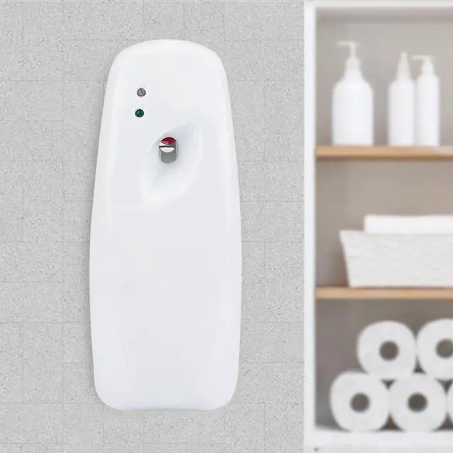 Alt view image 3 of 5 - Air Freshener Spray Dispenser, Home Indoor Wall-Mounted Automatic Adjustable Fragrance Aerosol Spray Dispenser White 300mL Capacity for Home Bathroom Livingroom Hotel