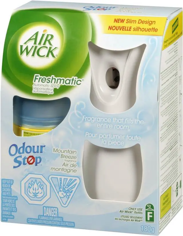 Alt view image 2 of 5 - AirWick Freshmatic Air Freshener, Automatic Spray Kit, Mountain Breeze, 1 Device + 1 Refill