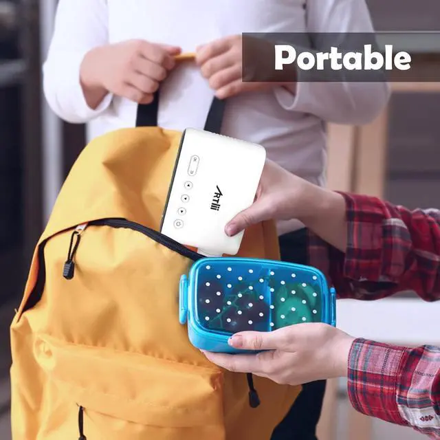 Alt view image 5 of 6 - Mini Projector with Built-in Battery, 2024 Artlii Q Portable Art Projector for Tracing, Great Gift Ideas for Kids, Cartoon, Camping, Cookie Decorating, Compatible with iOS, Android, TV Stick, HDMI