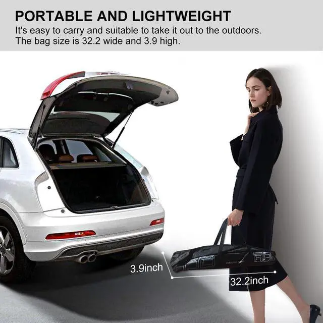 Alt view image 4 of 7 - Projector Screen with Stand 100 inch Projector Screen Outdoor Projection Screen Portable Projector Screen Home Theater Projector Screen and Stand Movie Projector Screen