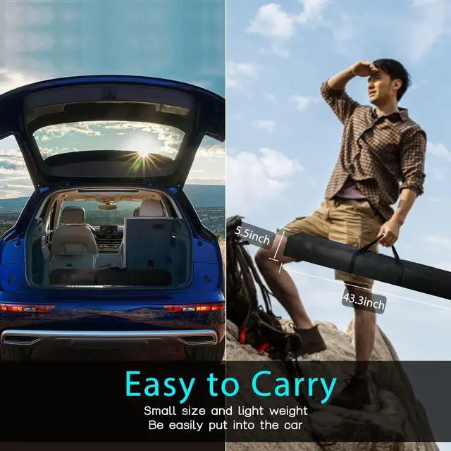 Alt view image 6 of 7 - Projector Screen and Stand 150 inch Large Outdoor Projection Screen 16:9 HD 4K Portable Projection Movie Screen with Carry Bag Foldable Anti Crease Windproof Design for Home Theater Backyard Cinema