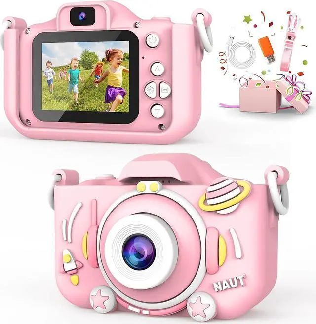 Main image of Uplayteck Kids Camera Digital Camera for 3-10 Years Old Girls/Boys with 1080P Video&Games&Music Cute Selfie Toddler Camera for Birthday Christmas New Year Gift (Not Including SD Card)-Pink