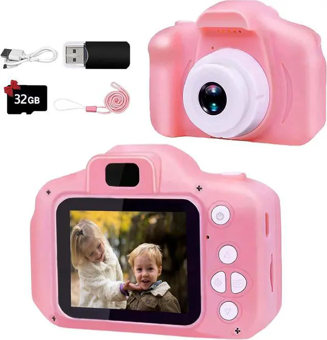 Main image of BLUWTE Kids Camera with 32GB TF Card, Kids Digital Camera for Boys Girls Age 2-12 (Pink Kids Camera)