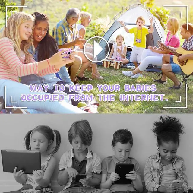 Alt view image 4 of 7 - Kids Camera with 180° Flip-Up Lens, 2.4inch HD IPS Screen Digital Camera for Kids with Unicorn Silicone Case, with 32GB SD Card