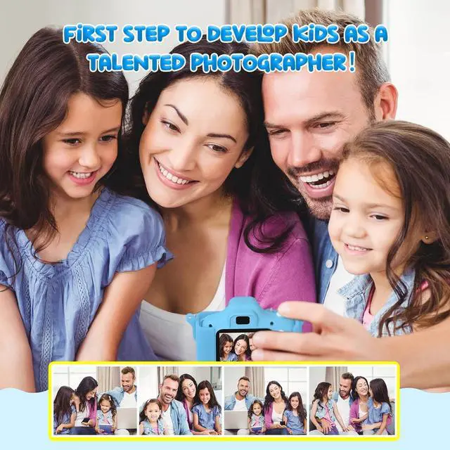 Alt view image 7 of 7 - ASTGMI Kids Camera Digital Camera for 3-8 Year Old Boys, Toddler Toys Camera for Kids with 1080P HD Video and 2.0 Inch IPS Screen 32GB SD Card,Christmas Birthday Festival Toy Gifts for Kids(Blue)