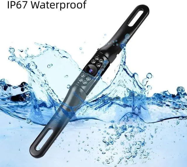 Alt view image 3 of 7 - Backup Camera for Car, Reversing Camera Kit, Waterproof Reverse Camera 170°, Universal Rear View Camera HD Rear View Camera 8 LED Parking Assistance Camera Night Vision