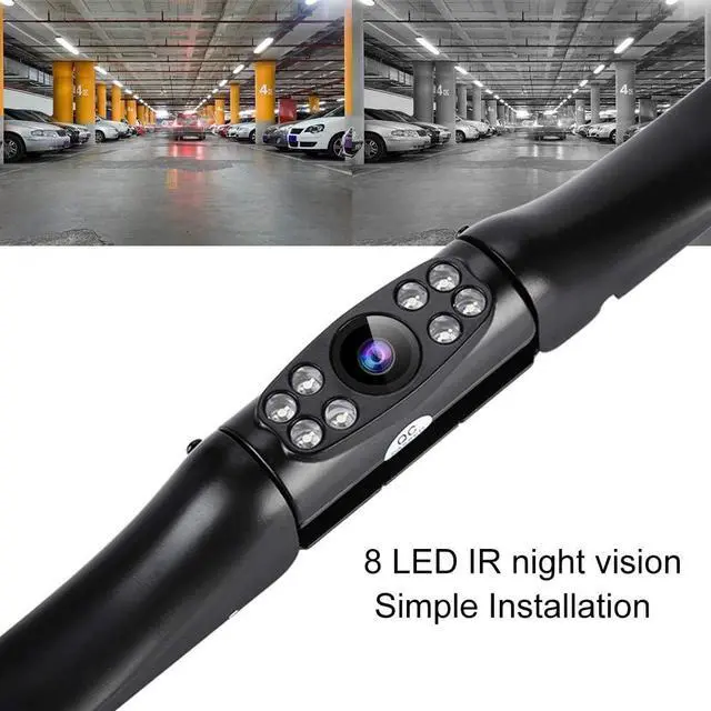 Alt view image 4 of 7 - Backup Camera for Car, Reversing Camera Kit, Waterproof Reverse Camera 170°, Universal Rear View Camera HD Rear View Camera 8 LED Parking Assistance Camera Night Vision