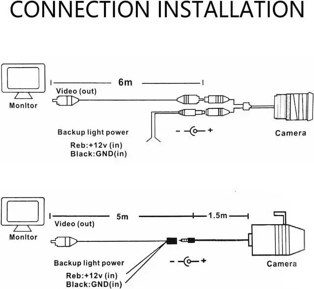 Alt view image 7 of 7 - Backup Camera for Car with 8 LED - [HD Night Vision] [IP69 Waterproof] License Plate Camera for Safe Reverse - 170° Wide Angle Rear View Camera Fits Car Truck SUV