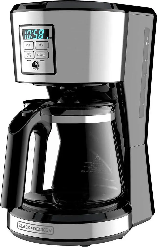 Main image of BLACK + DECKER 12 Cup Programmable Coffee Maker in Stainless Steel, CM1231SC