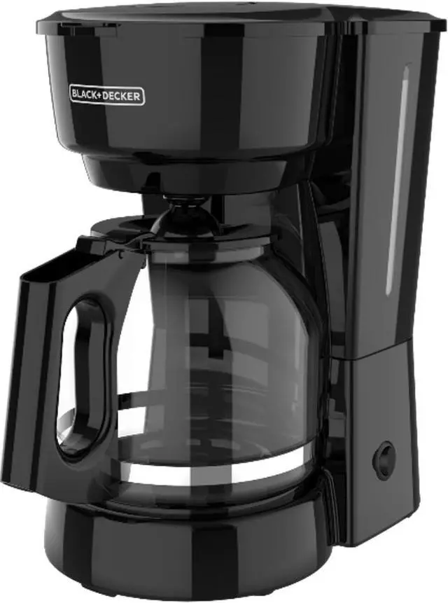 Main image of BLACK+DECKER 12-Cup Coffee Maker with Easy On/Off Switch, Easy Pour, Non-Drip Carafe with Removable Filter Basket, Black