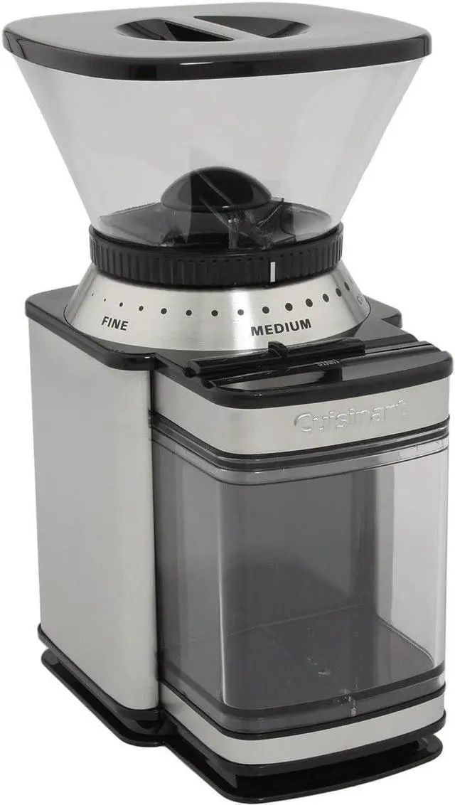 Alt view image 2 of 7 - Cuisinart Supreme Grind Burr Mill-brushed Chrome, Sliver, Automatic