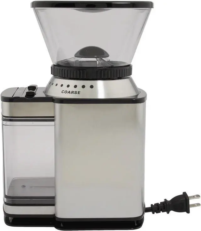 Alt view image 6 of 7 - Cuisinart Supreme Grind Burr Mill-brushed Chrome, Sliver, Automatic