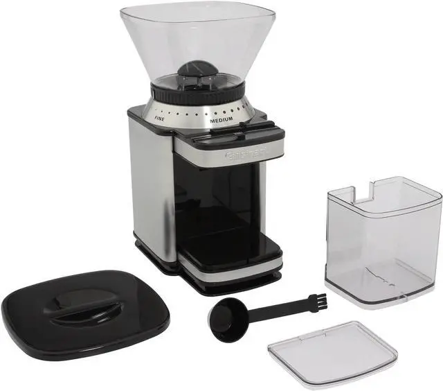 Alt view image 7 of 7 - Cuisinart Supreme Grind Burr Mill-brushed Chrome, Sliver, Automatic