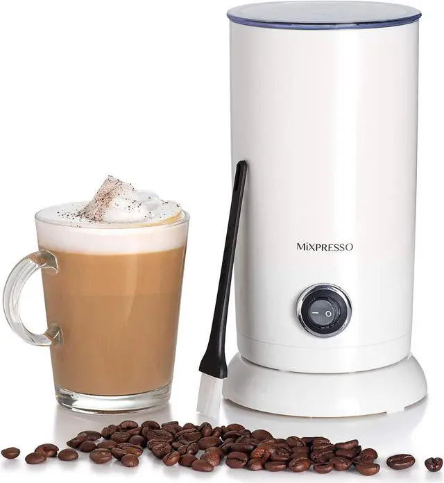 Main image of Mixpresso Electric Milk Frother - Latte Art Steamer, Electric Cappuccino Machine and Milk Warmer, Hot and Cold Foam Maker and Milk Warmer for Latte, Cappuccinos, Macchiato, Hot Chocolate Milk
