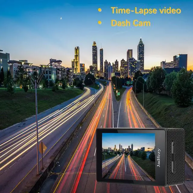 Alt view image 3 of 7 - Jadfezy Action Camera FHD 1080P 12MP, 98FT/30M Underwater Waterproof Camera with 2 Batteries, Wide Angle Sports Camera with Accessories Kit Suitable for Helmet, Bicycle, etc.