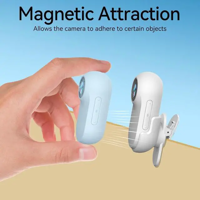 Alt view image 4 of 6 - Mini Action Camera 1080P with 32GB Card Sports Camera Pocket Wearable Body Camera Helmet Camera vlogging Camera Multi-Function Accessory