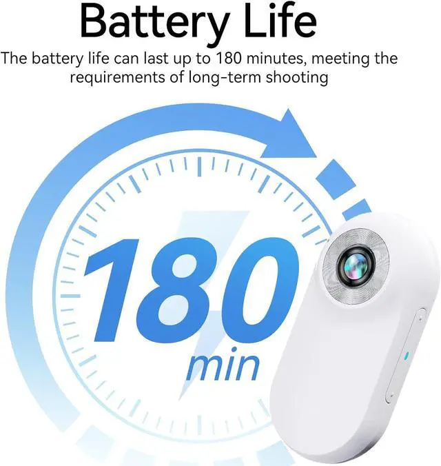 Alt view image 2 of 6 - Mini Action Camera 1080P with 32GB Card Sports Camera Pocket Wearable Body Camera Helmet Camera vlogging Camera Multi-Function Accessory