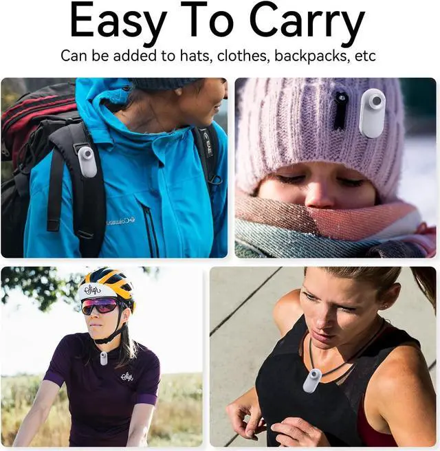 Alt view image 3 of 6 - Mini Action Camera 1080P with 32GB Card Sports Camera Pocket Wearable Body Camera Helmet Camera vlogging Camera Multi-Function Accessory