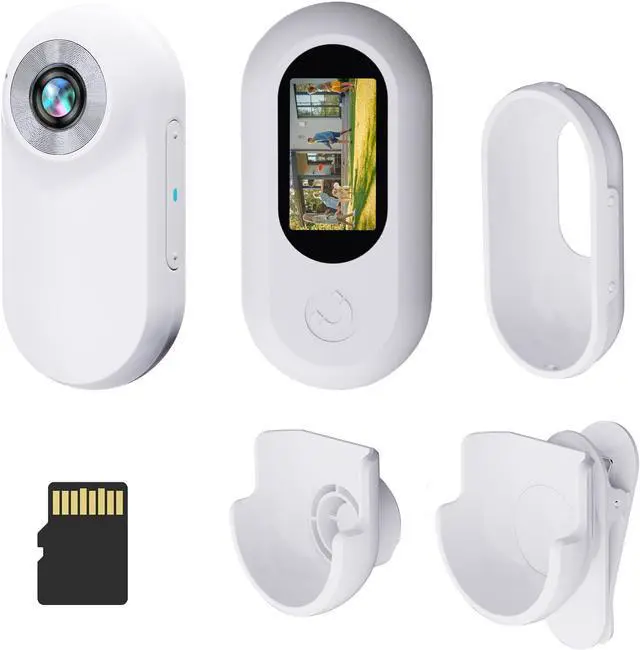 Main image of Mini Action Camera 1080P with 32GB Card Sports Camera Pocket Wearable Body Camera Helmet Camera vlogging Camera Multi-Function Accessory