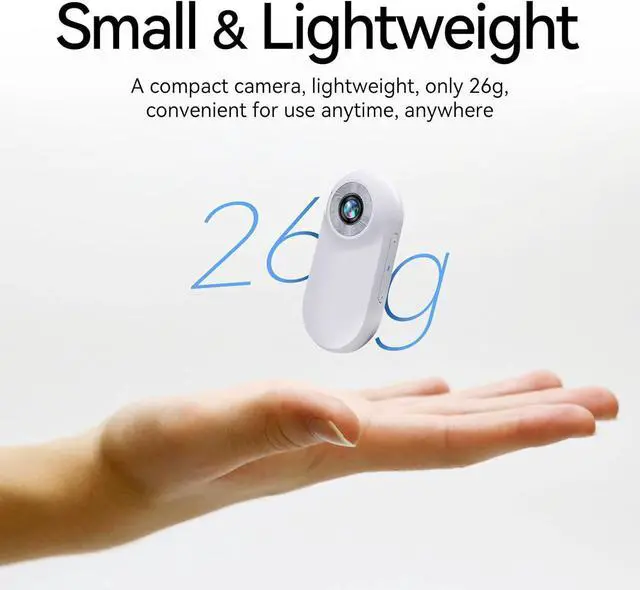 Alt view image 5 of 6 - Mini Action Camera 1080P with 32GB Card Sports Camera Pocket Wearable Body Camera Helmet Camera vlogging Camera Multi-Function Accessory