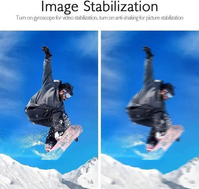 Alt view image 3 of 6 - AKASO Brave 4 4K 20MP WiFi Action Camera Ultra HD with EIS 30m Underwater Waterproof Camera Remote Sports Camcorder with 2 Rechargeable 1050mAh Batteries and Helmet Accessories Kit