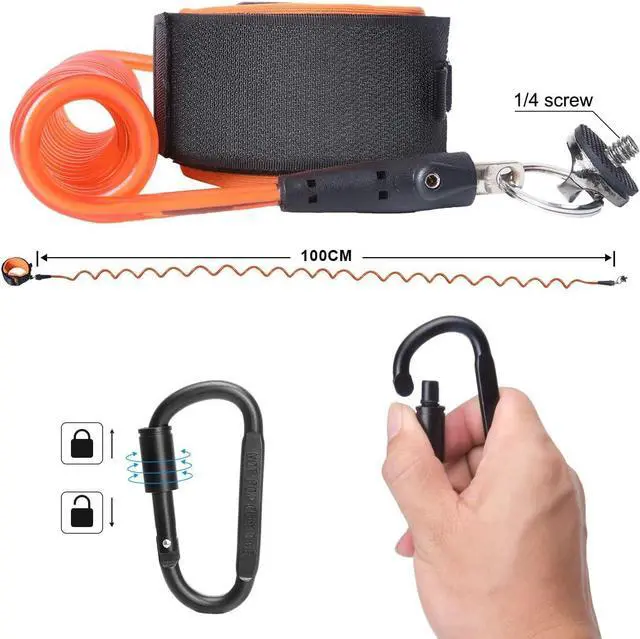 Alt view image 5 of 7 - Action Camera Non-Slip Handler Floating Hand Grip Holder Mount + Steel-cored Safety Wrist Strap for GoPro Sony Insta360 Olympus Akaso Underwater Camcorder Diving Surfing Snorkeling Rafting Kayak Scuba