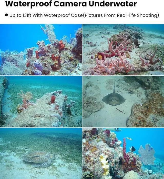 Alt view image 6 of 7 - SJCAM SJ4000 4K30FPS WiFi Action Camera HD Image Capture with EIS 30m Underwater Waterproof Camera,170°FOV 5X Zoom Underwater Camcorder with 2 Batteries, 32G SD Card and Helmet Accessories Kit