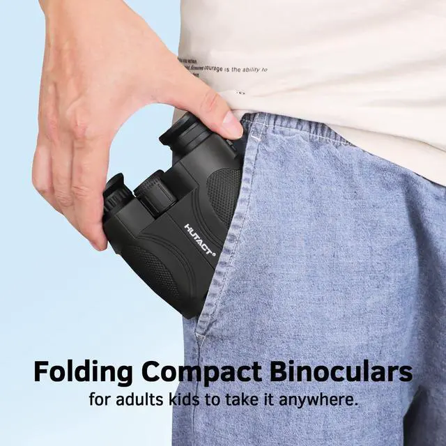 Alt view image 4 of 7 - HUTACT 12x25 Binoculars for Adults & Kids, Compact Binoculars with Bright View Easy Focus, Low Light Vision Small Binoculars for Bird Watching, Theater, Concerts, Outdoor Sports