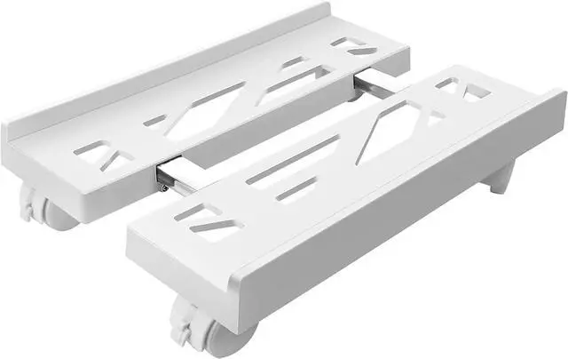 Main image of Adjustable PC Stand Computer Tower Stand,Mobile CPU Stand, Heavy-Duty Desktop Stand with Rolling Caster Wheels, PC Riser Fits Most PC Gaming Desk Office (White)