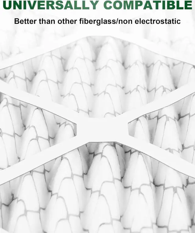 Alt view image 3 of 7 - BOOGUAN Filters 12X24X1 MERV 13 Air Filters Pleated HVAC HC Furnace Filters 6 Pack