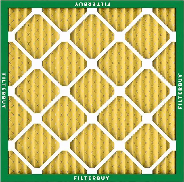 Alt view image 7 of 7 - Filterbuy 10x10x1 Air Filter MERV 11 Allergen Defense (2-Pack), Pleated HVAC AC Furnace Air Filters Replacement (Actual Size: 9.50 x 9.50 x 0.75 Inches)