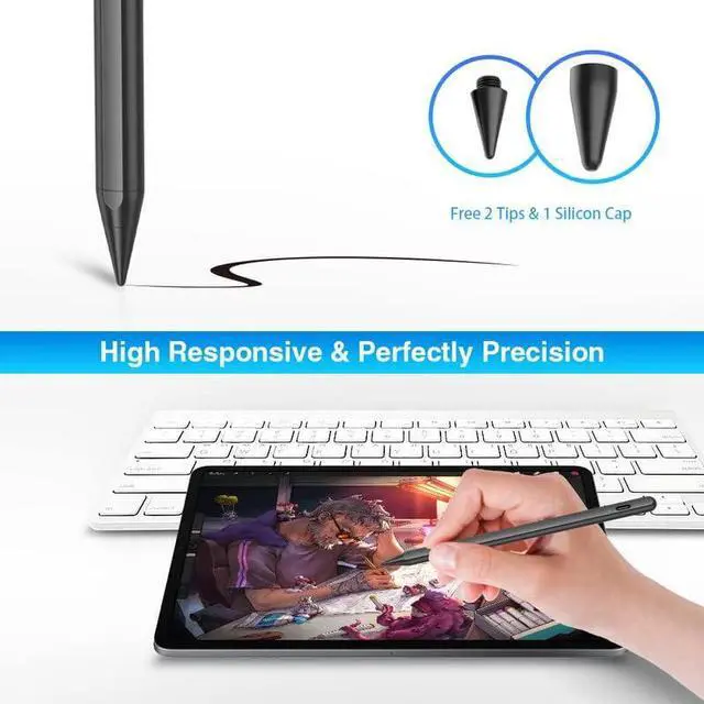 Alt view image 3 of 7 - Stylus Pen 3rd Gen with Palm Rejection, Tilt & Magnetic for Apple iPad 2018-2022, MpioLife Smooth Fine Tip, High Precision iPad Pencil for iPad 6/7/8/9, iPad Air 3/4/5, iPad Mini 5/6, iPad Pro 11/12.9