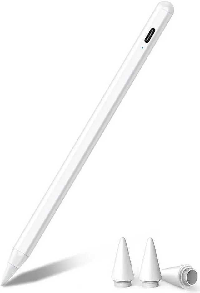 Main image of Stylus Pen for iPad with Palm Rejection, JAMJAKE 2X Fast Charging Pencil Compatible with 2018-2024 iPad 10/9/8/7/6, iPad Pro 11", iPad Pro 12.9" 6/5/4/3, iPad Air 5/4/3, iPad Mini 6/5