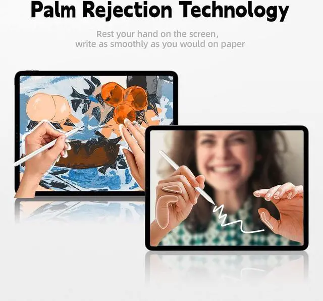 Alt view image 5 of 7 - Stylus Pen for iPad with Palm Rejection, Active Pencil 2nd Generation Compatible with Apple iPad Pro 11/12.9 (2018-2022), iPad 10th/9th/8th/7th/6th Gen, iPad Mini 5/6th Gen,iPad Air 3rd/4th/5th Gen