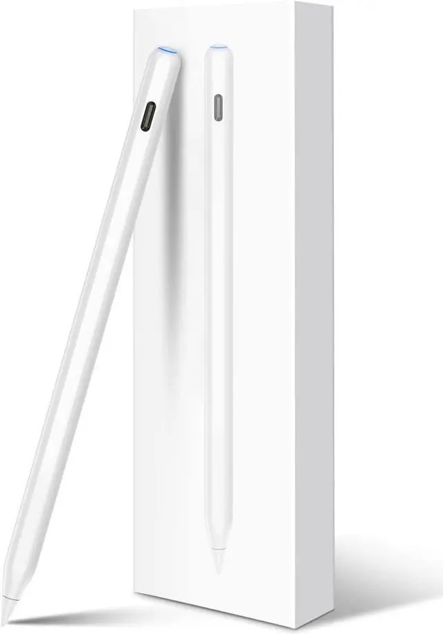 Main image of HATOKU Pencil 2nd Generation Wireless Charging, Pencil for iPad with Tilt & Palm Rejection, Magnetic Stylus Pen Compatible with ipad Air 3/4/5, ipad Mini 5/6, ipad 6/7/8/9/10, ipad Pro 11/12.9 (White)