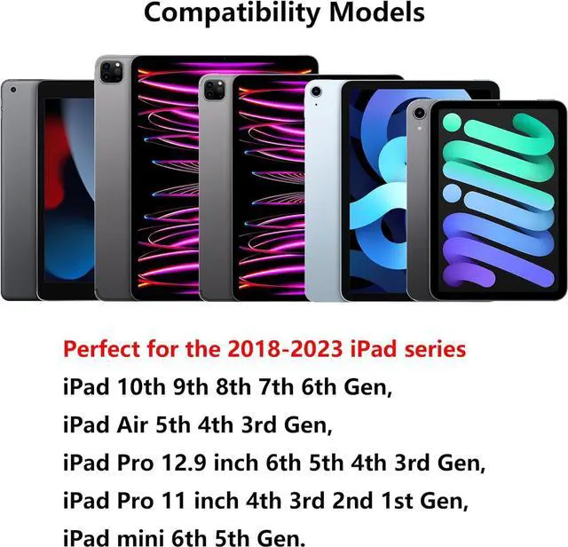 Alt view image 4 of 7 - Stylus Pen for iPad 10th 9th 8th 7th 6th Generation, iPad Pro 12.9 11 inch, iPad Air 5th 4th 3rd Gen, iPad Mini 6 5, Apple Pencil 1st & 2nd Gen Alternative, Smart Active iPencil Palm Rejection (White)