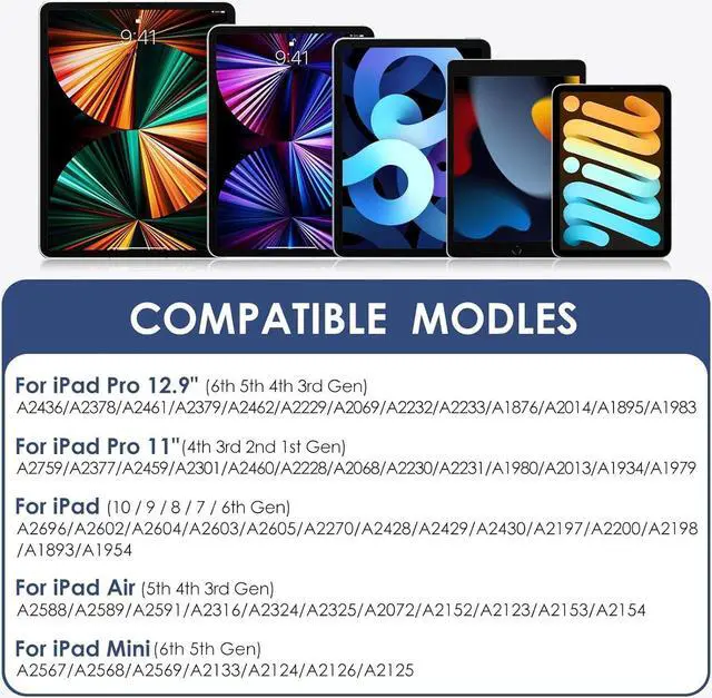 Alt view image 2 of 7 - Stylus Pen for iPad 2018-2023, 2X Fast Charge iPad Pencil 2nd Generation Compatible with Apple iPad Pro 11/12.9 inch, iPad Mini 5/6, iPad Air(5/4/3), iPad (10/9/8/7/6)